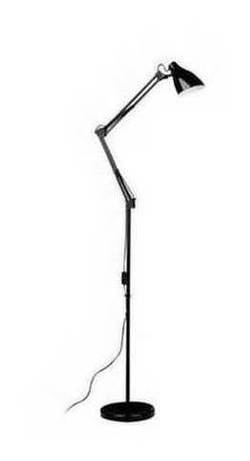 Black Metal Adjustable Floor Lamp